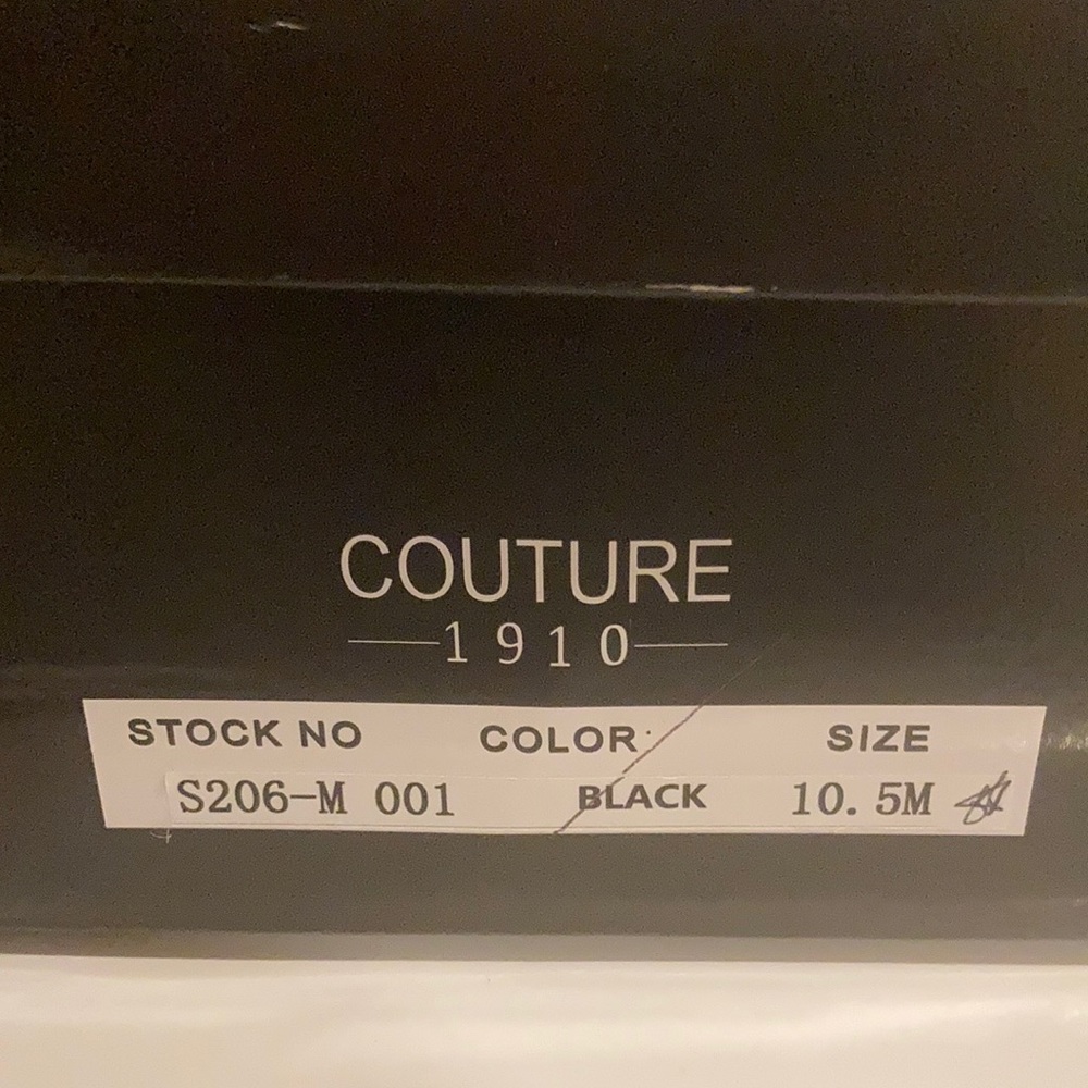 Couture 1910 Black Velvet Slip on Shoe